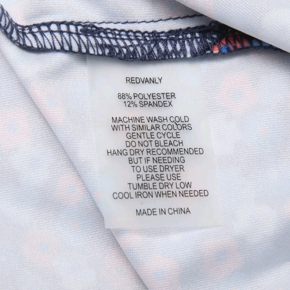 Redvanly Marne Polo Mens Medium Midnight Navy Multi Floral Golf Shirt MSRP $110. - Picture 4 of 16